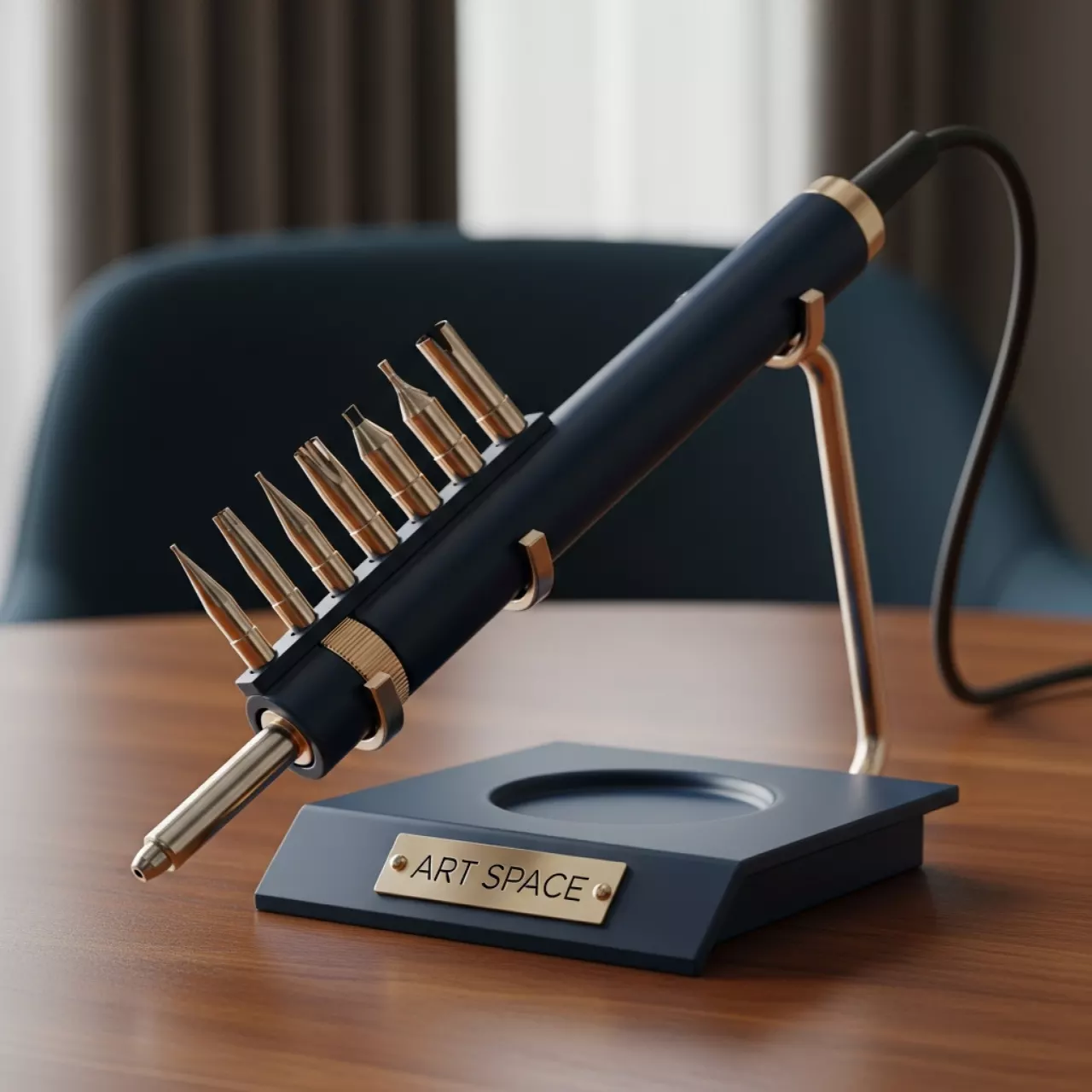 Аренда Паяльник выжигатель Sparta 30 Вт 5 насадок с подставкой в отеле «Богатырь» — ART SPACE