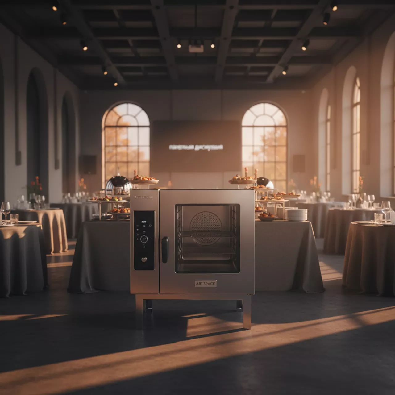 Аренда Печь конвекционная Radax Gogol 4 противня 560х674х575 мм с пароувлажнением в Boutique Hotel PORTUM 1905 — ART SPACE