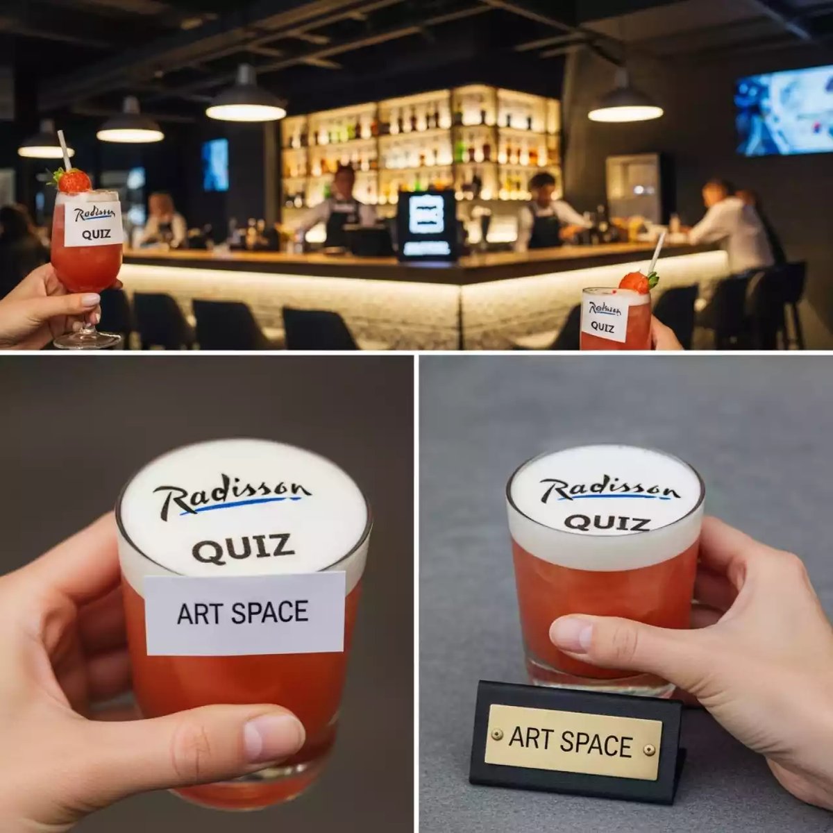 Аренда Печать на коктейлях в Radisson Hotel Rosa Khutor — ART SPACE