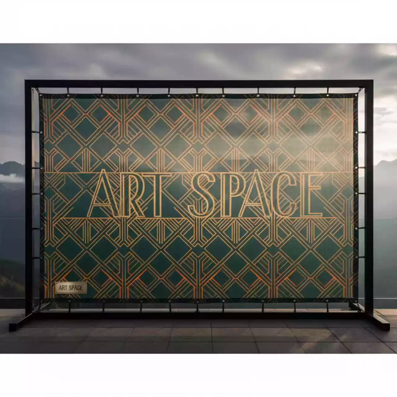 Аренда Печать на сетке на площадке Rosa Peak (2320м) — ART SPACE