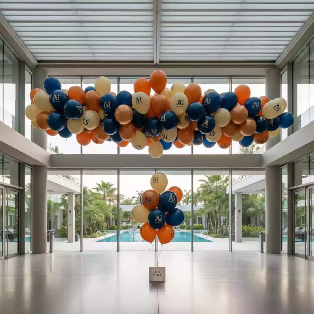 Аренда Печать на шарах 400 штук с одной стороны в Novotel Resort — ART SPACE