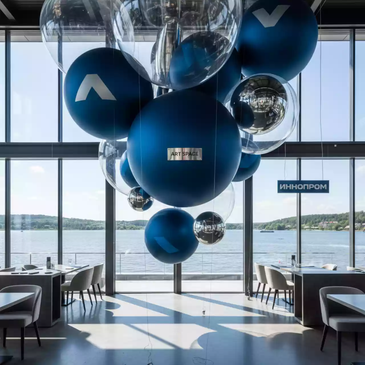 Аренда Печать на шарах с одной стороны в ресторане «Voda» — ART SPACE