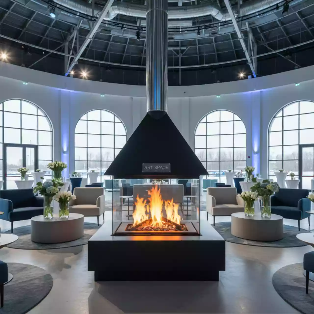 Аренда Печи камины дымоходы в Керлинговом центре «Ледяной куб» — ART SPACE