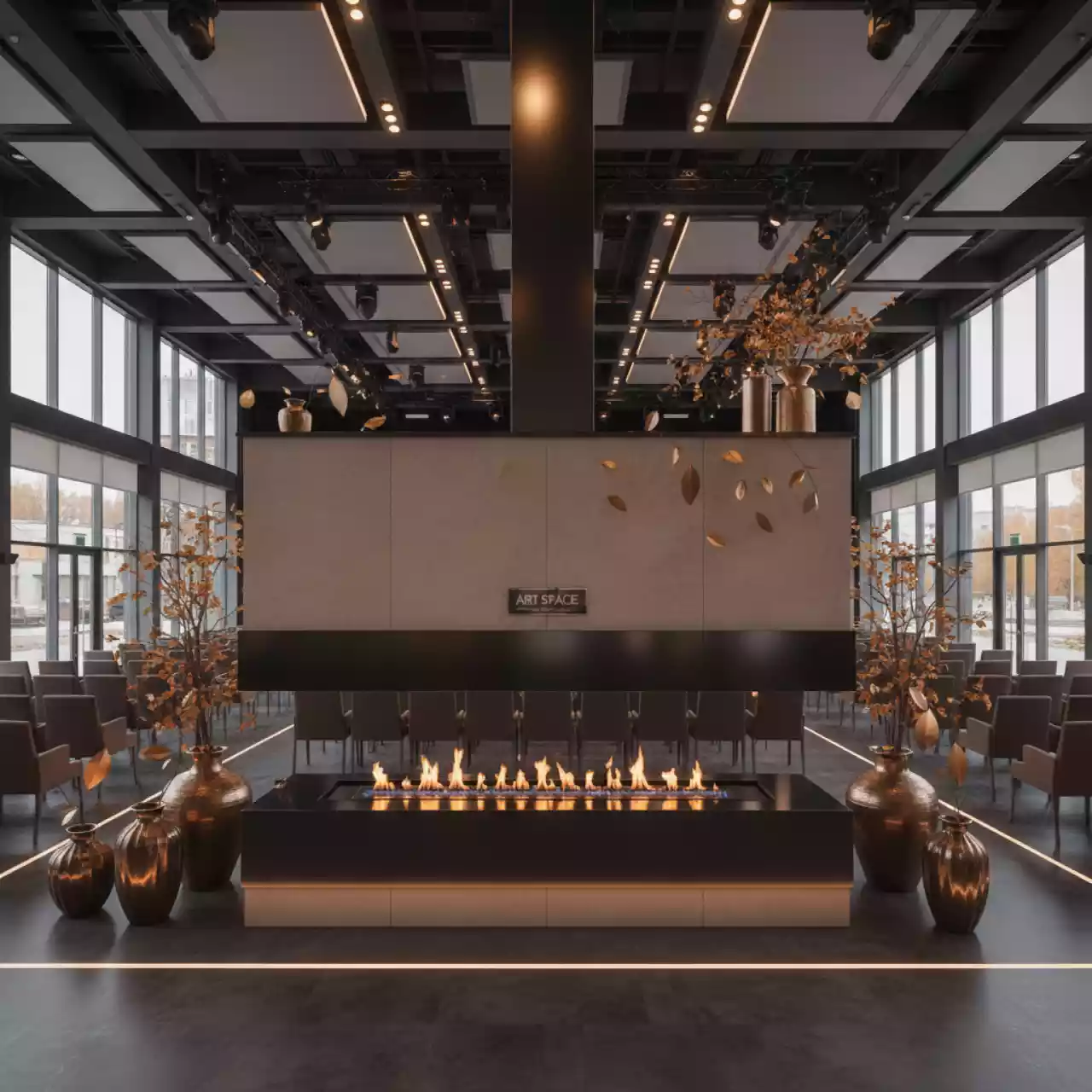 Аренда Печи камины и дымоходы в Red Arena — ART SPACE