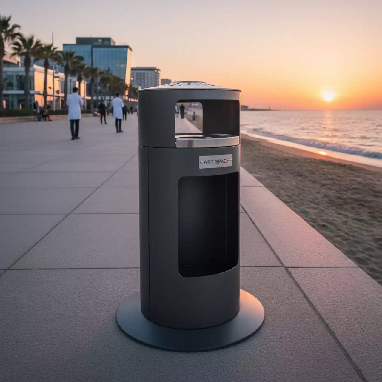 Аренда Пепельница с урной напольная на пляже «Ривьера» — ART SPACE