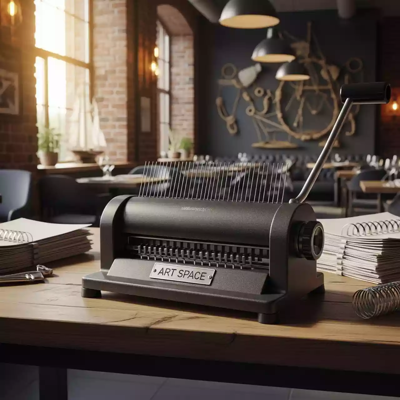 Аренда Переплетчик на металлическую пружину Bulros K 1500R в ресторане «Магадан» — ART SPACE