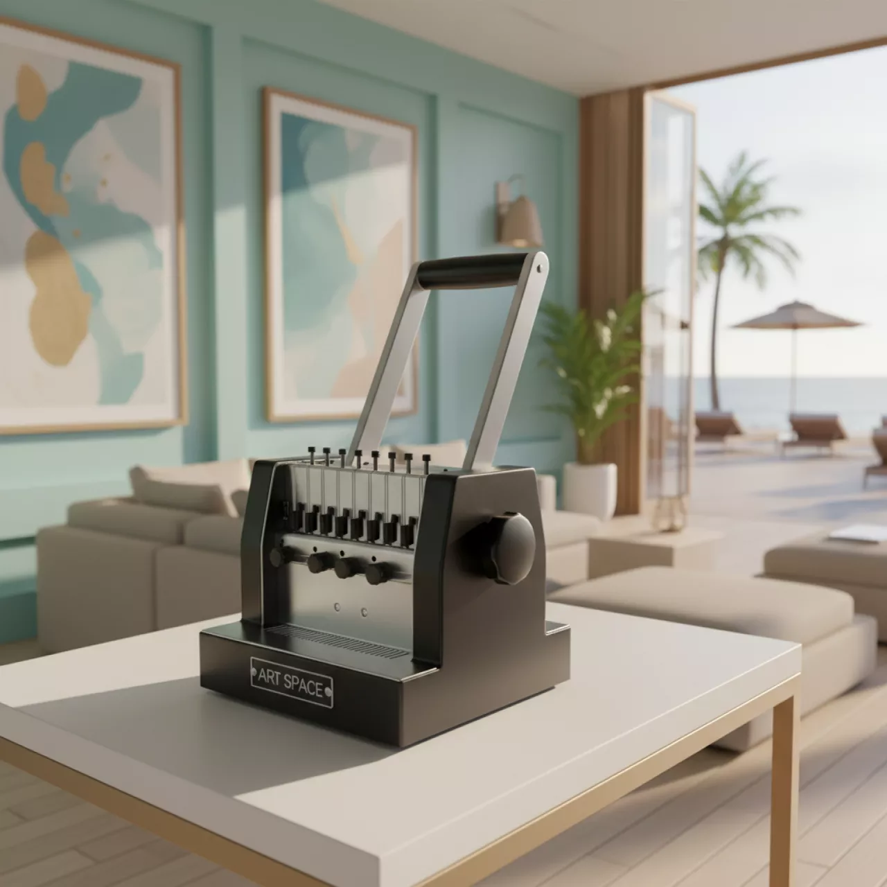 Аренда Переплетчик на металлическую пружину Office Kit B4235 в пляжном клубе Del Mar — ART SPACE