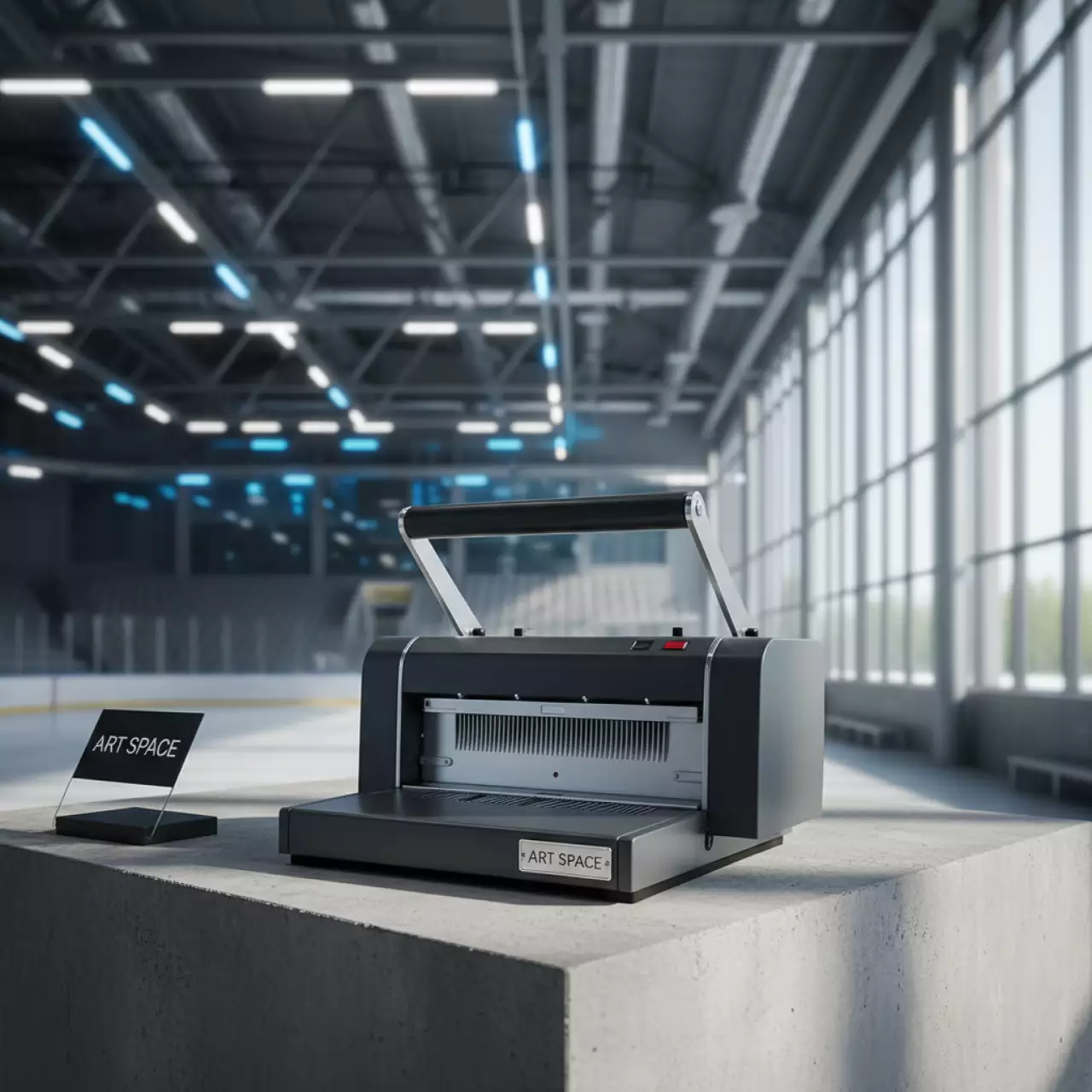 Аренда Переплетчик на пластиковую пружину GBC CombBind 200 в ледовой арене «Шайба» — ART SPACE