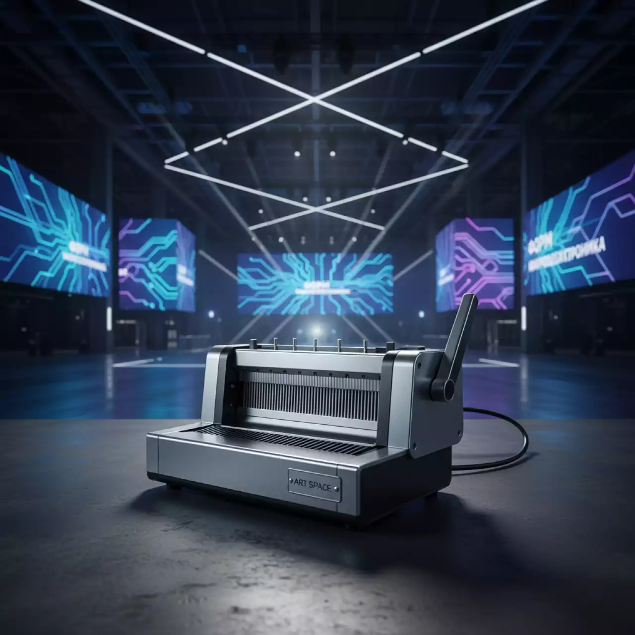 Аренда Переплетчик на пластиковую пружину Office Kit B2125N в Ледовом дворце «Айсберг» — ART SPACE