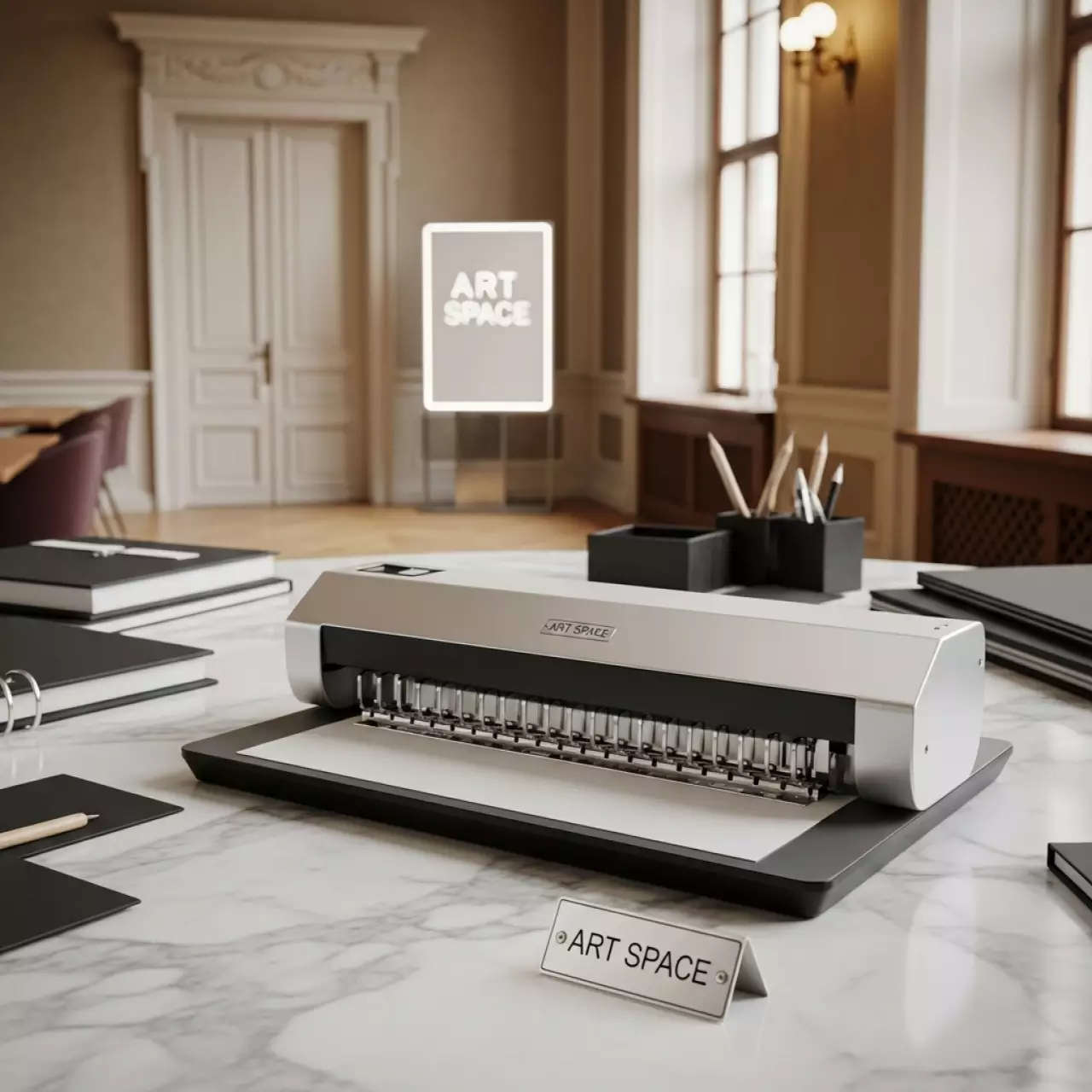 Аренда Переплетчик на пластиковую пружину Peach CB 150e в ресторане «Плакучая Ива» — ART SPACE