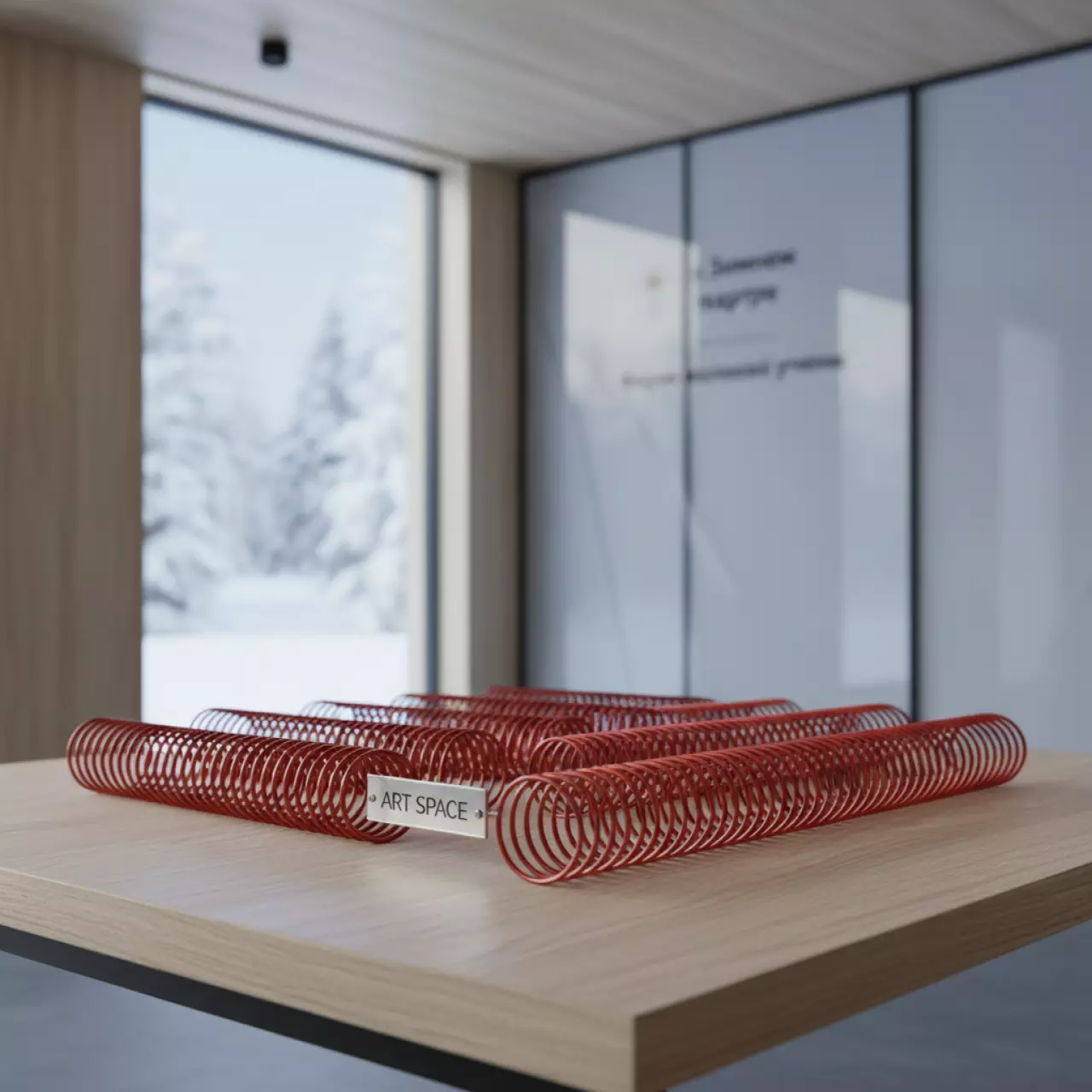 Аренда Переплётные элементы металлические формат А4 34 петли шаг 3 1 диаметр 11,1 мм красные в Зимнем театре — ART SPACE