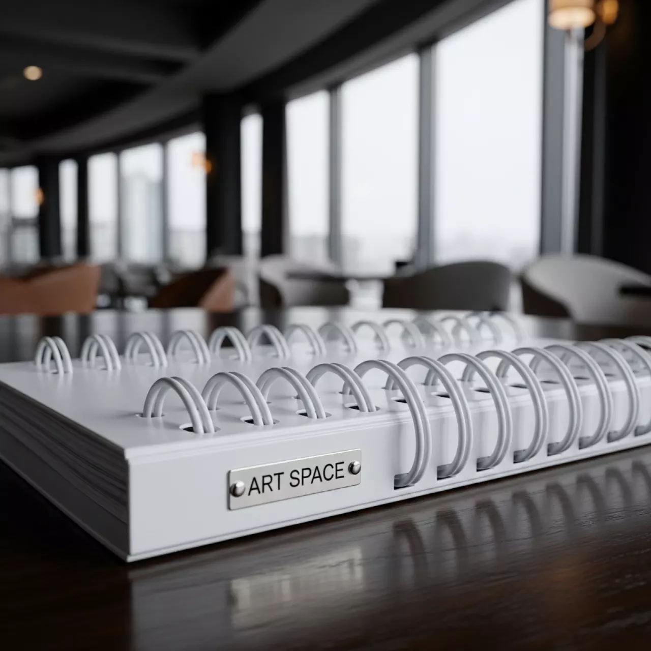 Аренда Переплётные элементы металлические формат А4 34 петли шаг 3 1 диаметр 14,3 мм белые в ресторане «Высота 5642» — ART SPACE