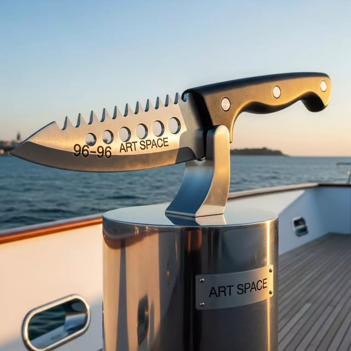 Аренда Перфорационный нож 96 зубьев на VIP теплоходе (Морпорт Сочи) — ART SPACE