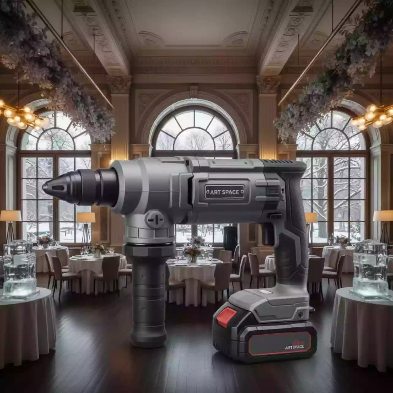 Аренда Перфоратор аккумуляторный в ресторане «Баран-Рапан» — ART SPACE