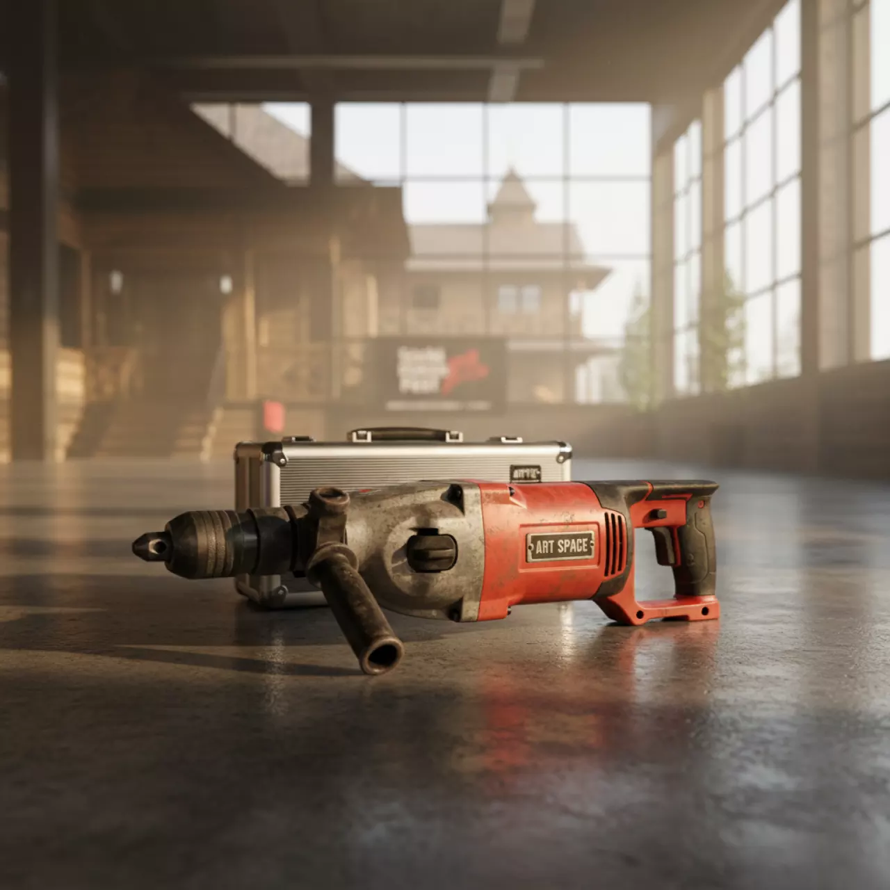 Аренда Перфоратор DORN DH 800 800 Вт 2.8 Дж в этно-парке «Моя Россия» — ART SPACE