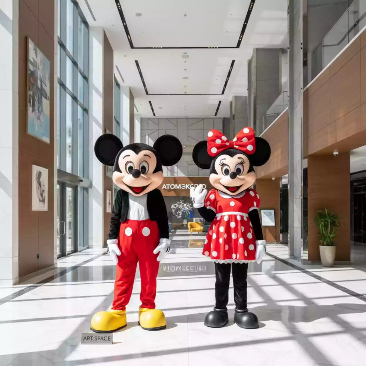 Аренда Персонажи Микки Маус и Мини Маус 2 7 лет в Cosmos Sochi Hotel — ART SPACE