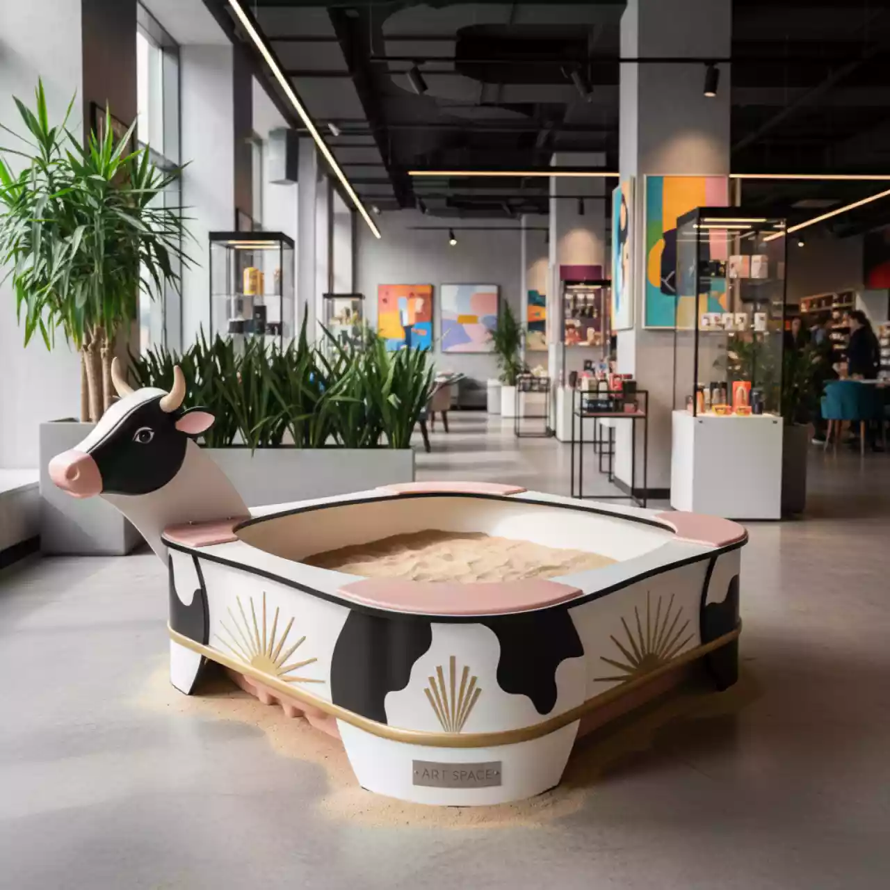 Аренда Песочницы детской Корова в ресторане «Плакучая Ива» — ART SPACE