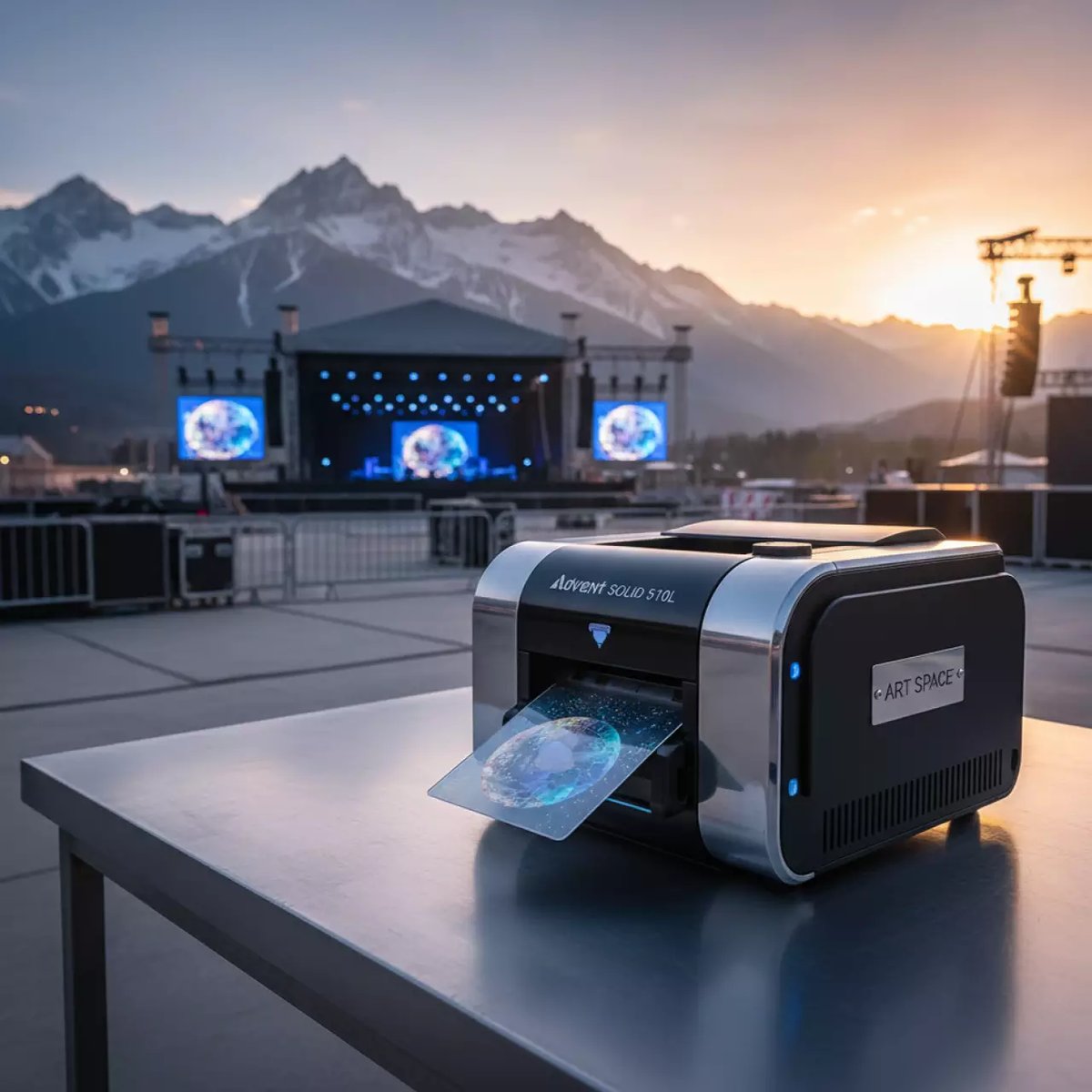 Аренда Пэтч голографический ламинационной пленки Celestial Globe для Advent SOLID 510L в Sochi Marriott Krasnaya Polyana — ART SPACE