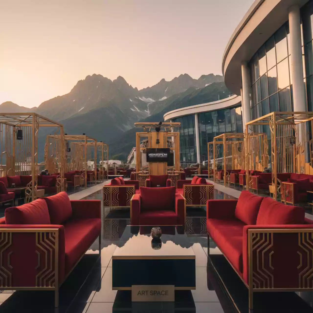 Аренда Пикник Афиши Burn в Golden Tulip Rosa Khutor — ART SPACE