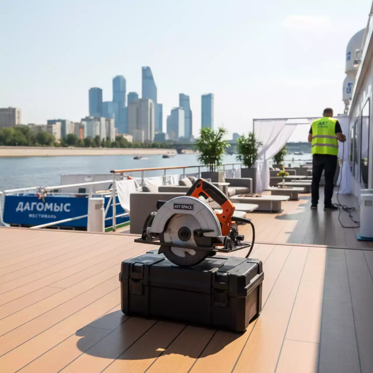 Аренда Пила циркулярная CROWN CT15188 на теплоходе «Дагомыс» — ART SPACE