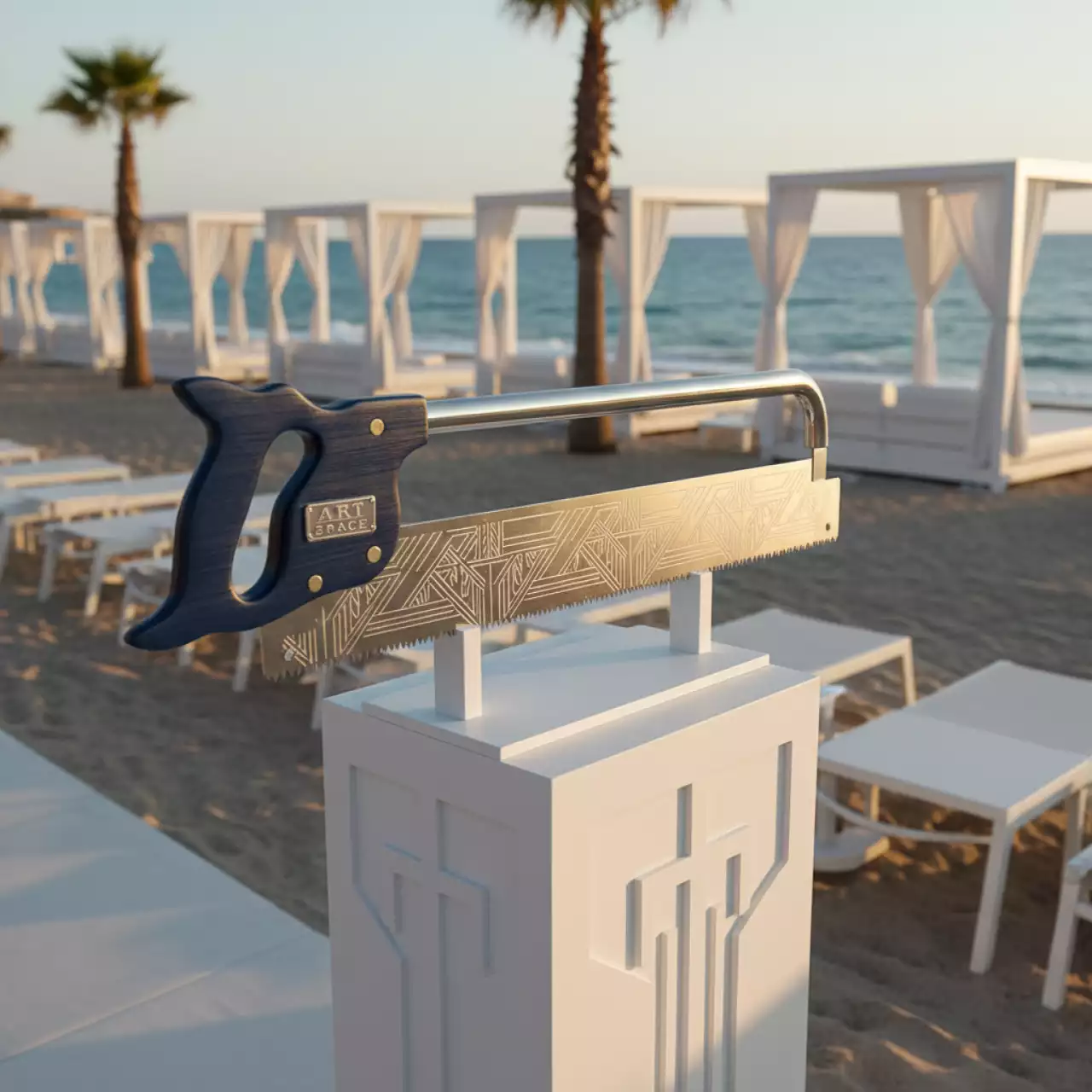 Аренда Пила двуручная Дружба 2 на пляжных клубах Хосты — ART SPACE