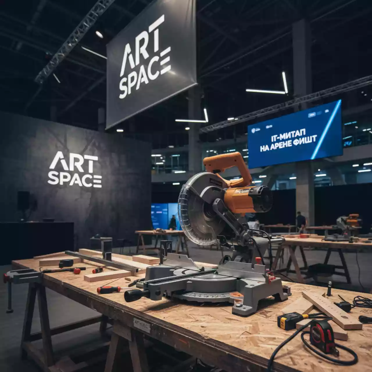 Аренда Пила торцевая Elmos EMS 254s на арене «Фишт» — ART SPACE