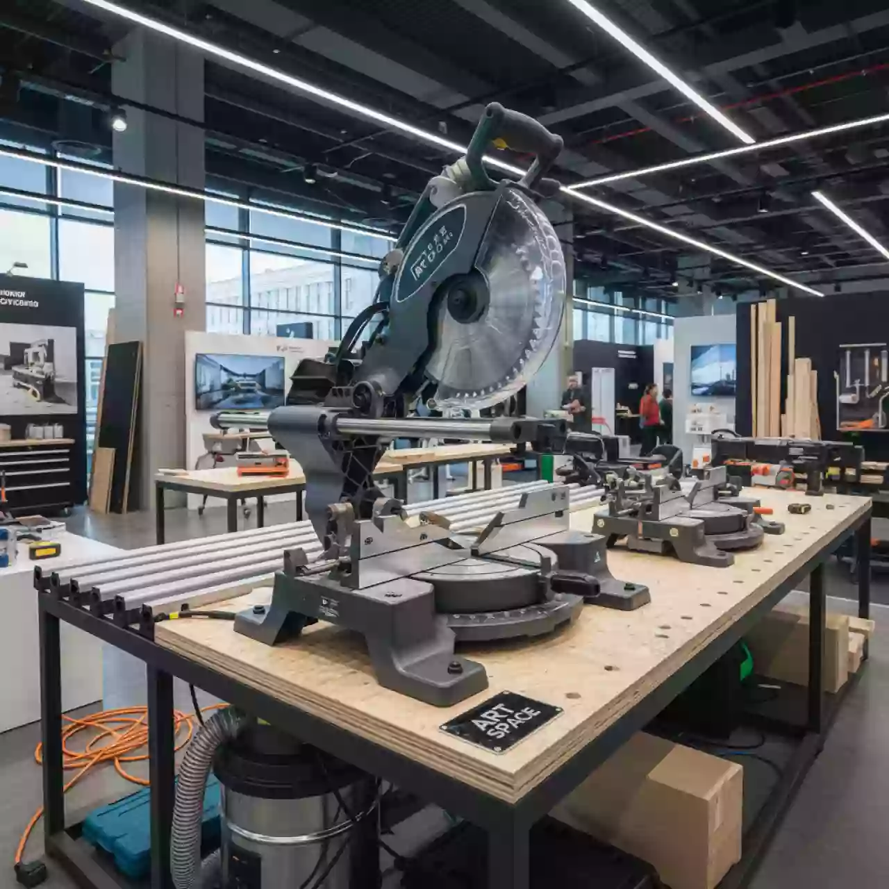 Аренда Пила торцовочная с протягом JIB 7305B 2 в МФК «Горный» — ART SPACE