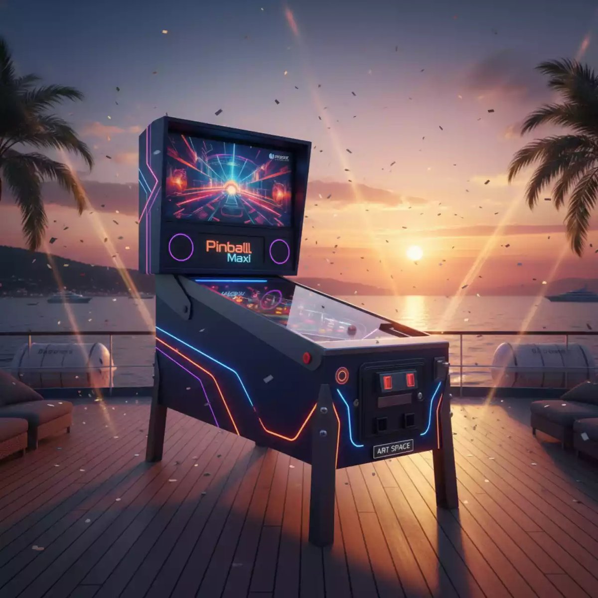 Аренда Пинбол Maxi на теплоходе «Дагомыс» — ART SPACE