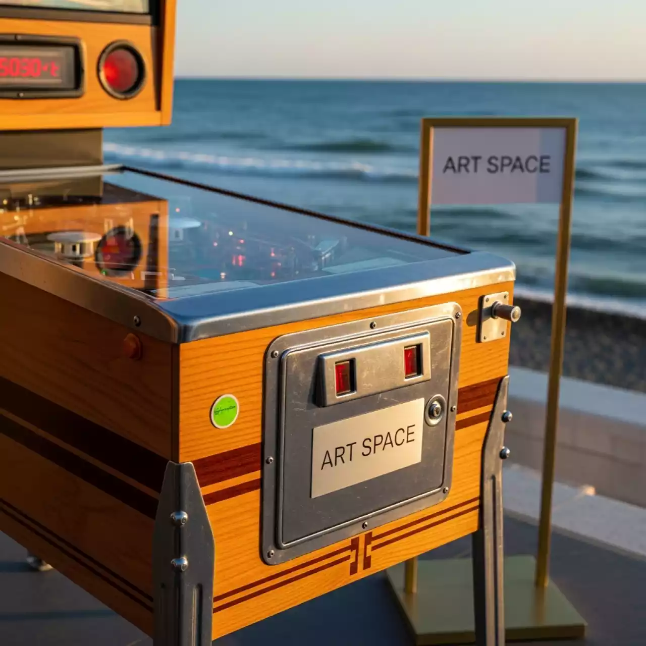 Аренда Пинбол настольный СССР на пляже «Ривьера» — ART SPACE