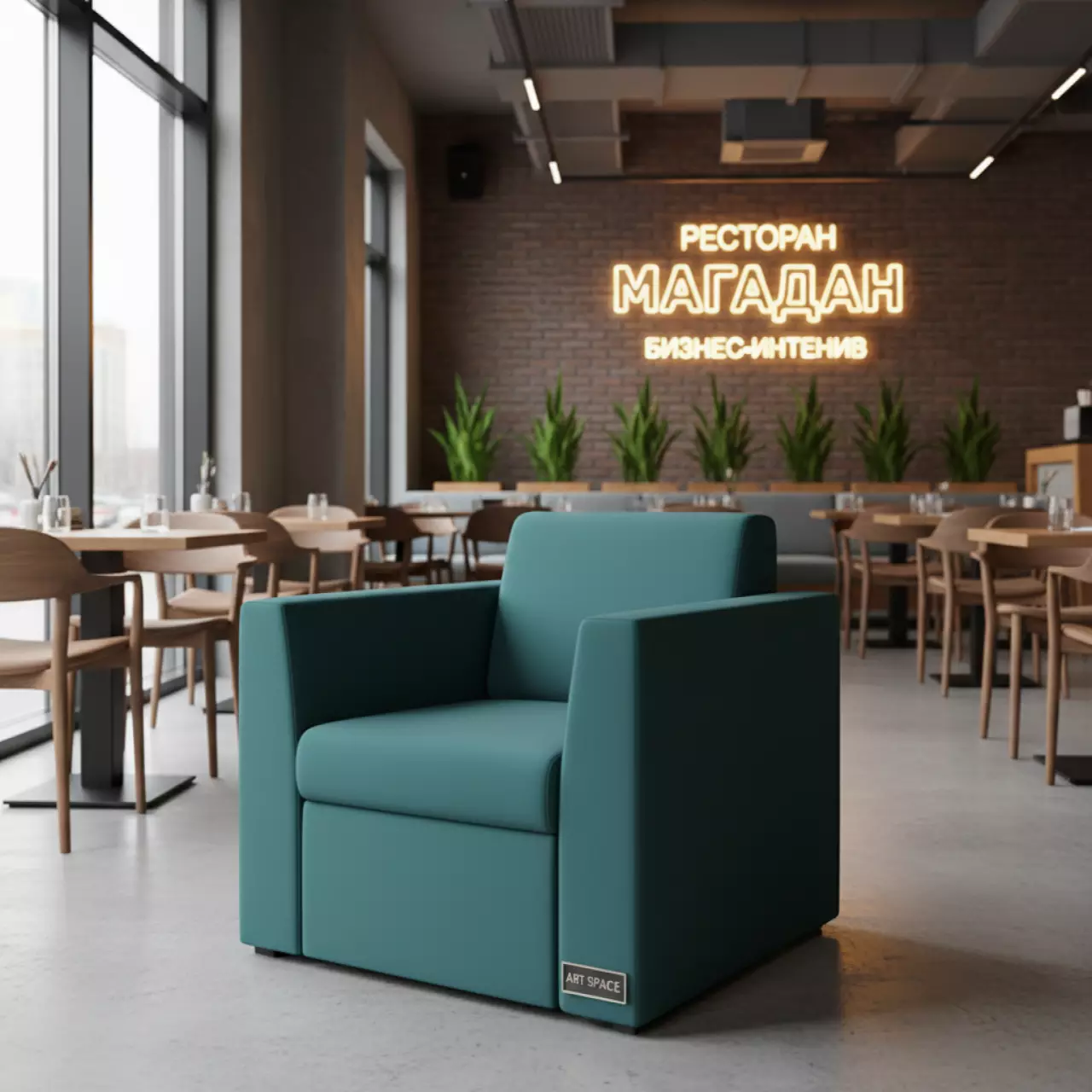 Аренда Пинки матовый моно в ресторане «Магадан» — ART SPACE