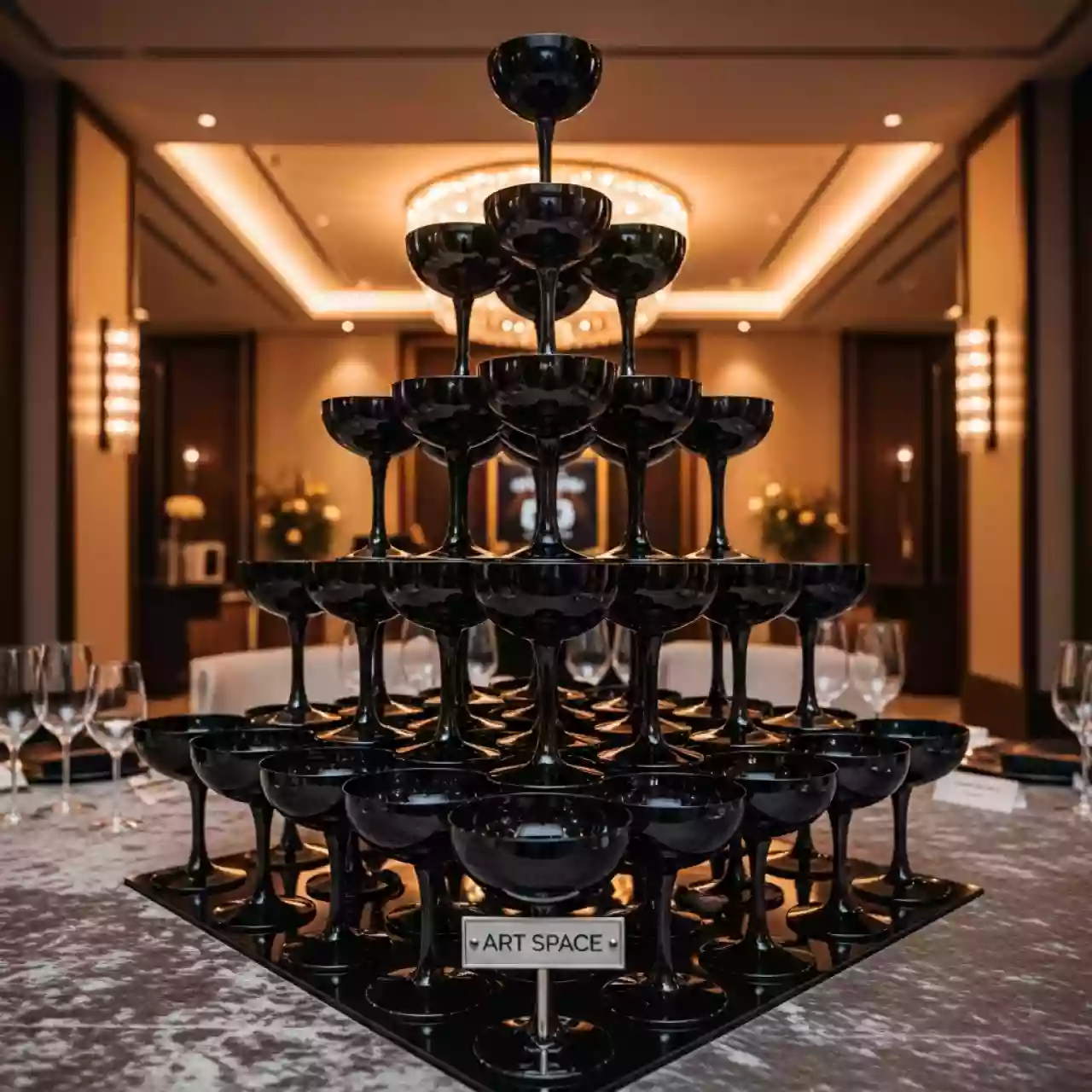 Аренда Пирамида Black Zeiher 16 уровней в Mercure Сочи Центр — ART SPACE