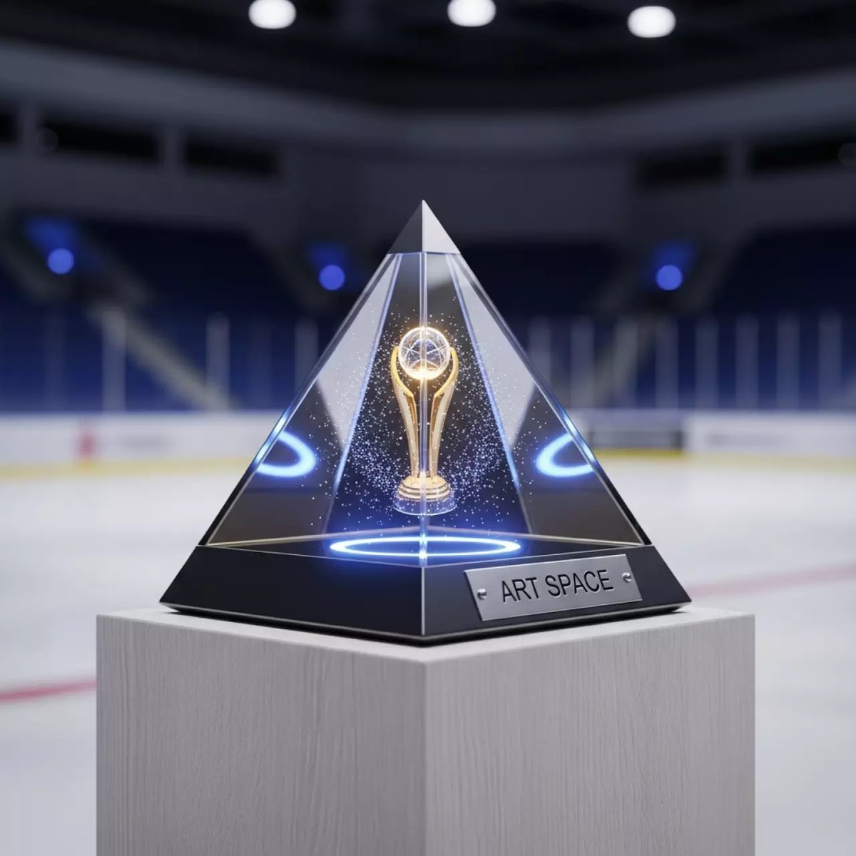 Аренда Пирамида голографическая 90 в ледовом дворце «Роза Хутор» — ART SPACE