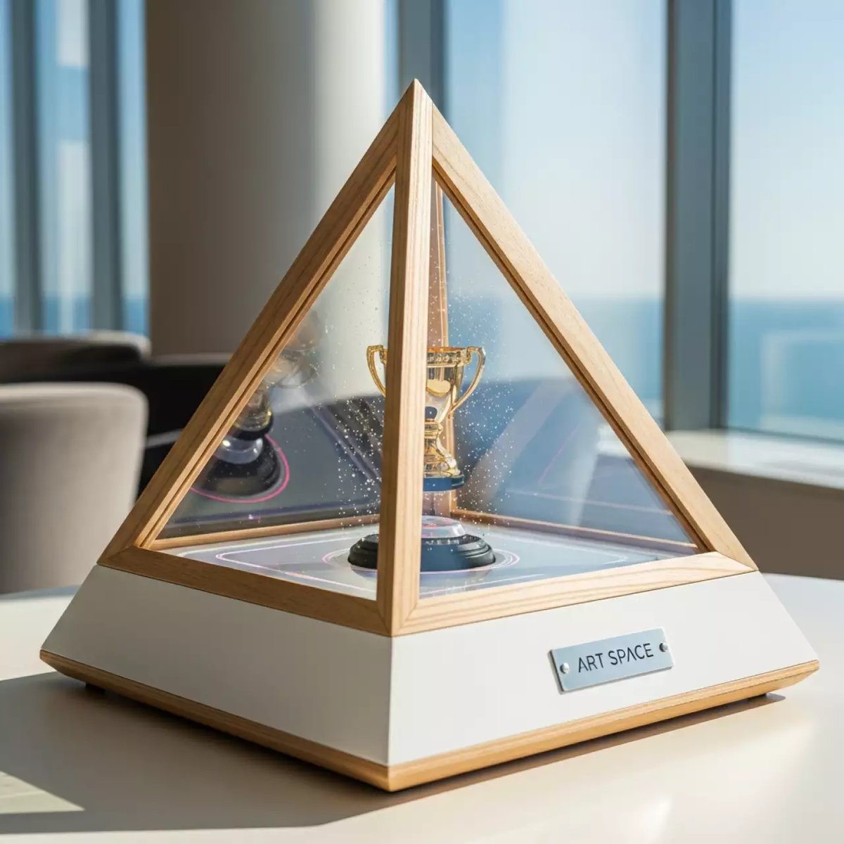 Аренда Пирамиды витрины голографические в Sochi Marriott Krasnaya Polyana — ART SPACE