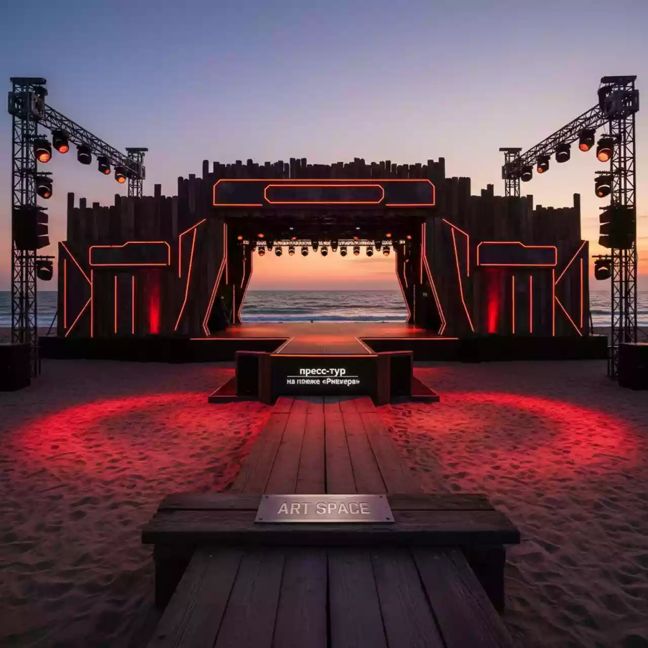 Аренда Пиратская станция Inferno на пляже «Ривьера» — ART SPACE