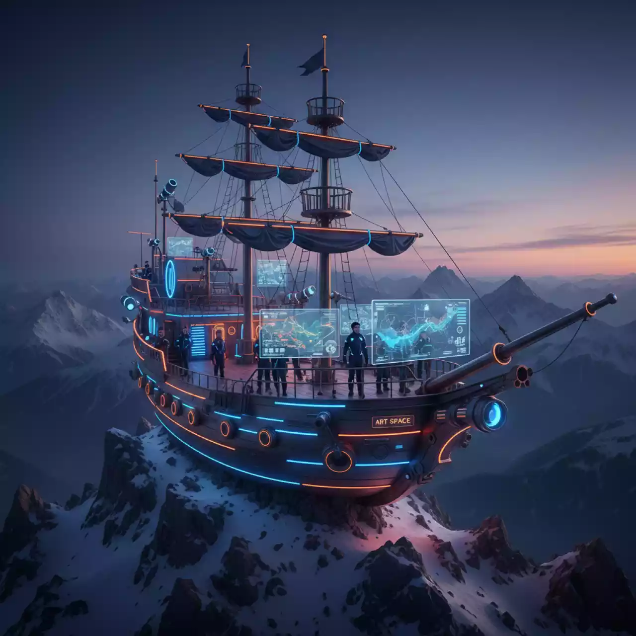 Аренда Пиратский праздник на теплоходе "Артурс" на площадке Rosa Peak (2320м) — ART SPACE