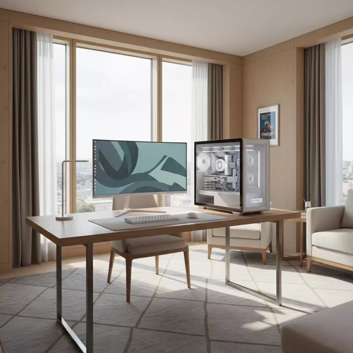 Аренда ПК игровой RTX 5090 Ryzen 5 7600X 32 GB SSD 2 TB HDD DVDRW в Radisson Collection Paradise — ART SPACE