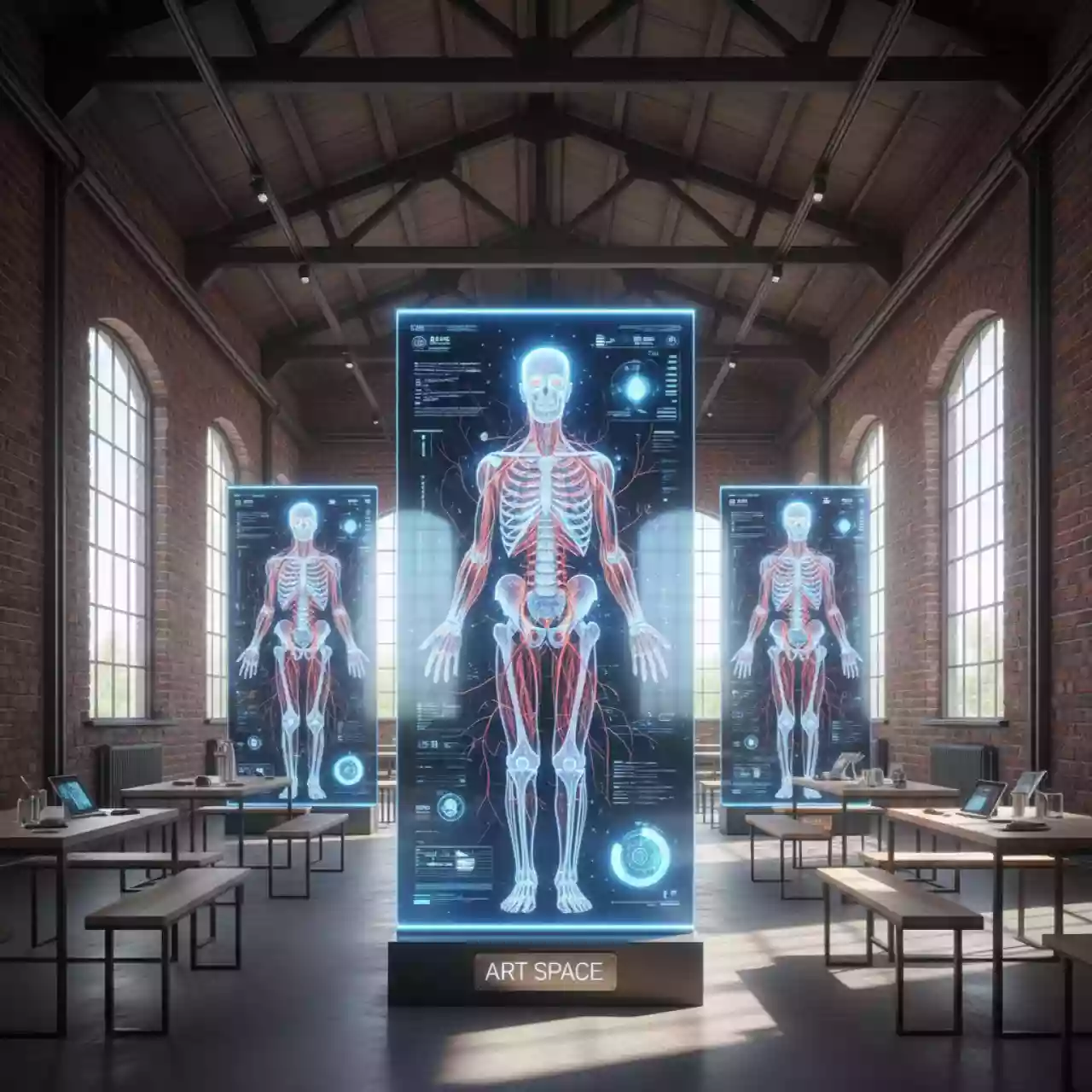 Аренда Плакаты интерактивные 'Биология человека' в Сириус Арене — ART SPACE