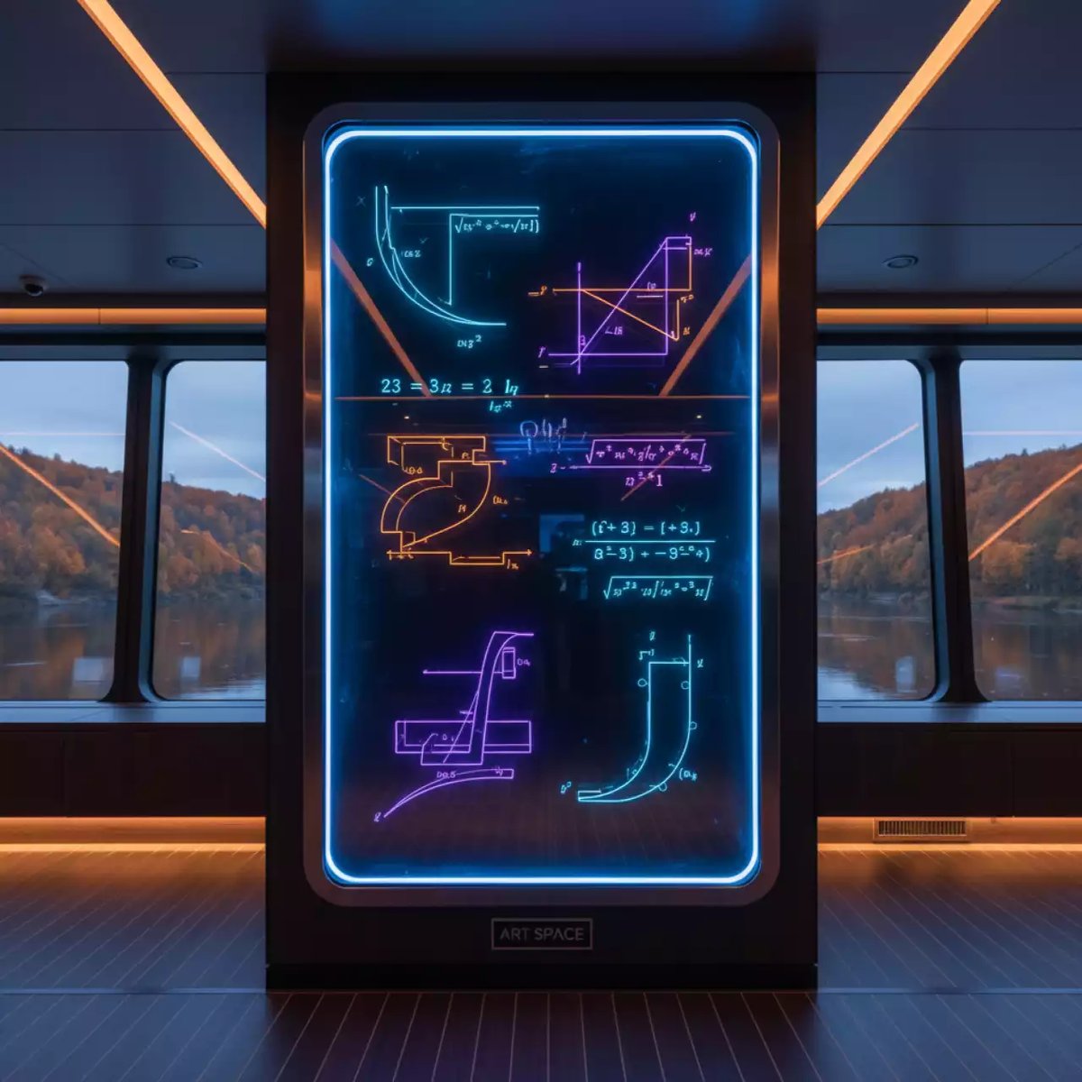 Аренда Плакаты интерактивные "Графики функций" на теплоходе «Дагомыс» — ART SPACE