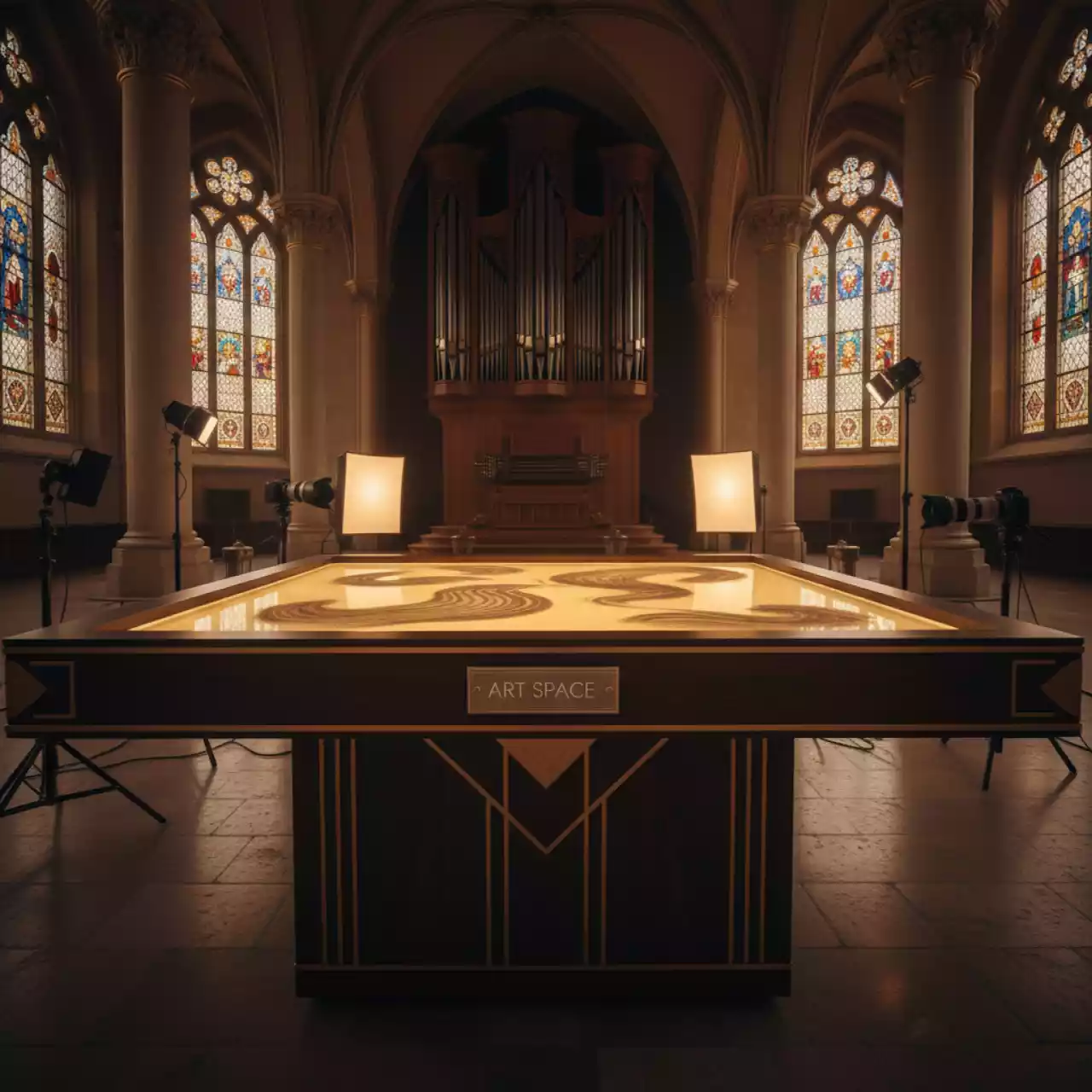 Аренда Планшет для рисования песком в Зале органной и камерной музыки — ART SPACE