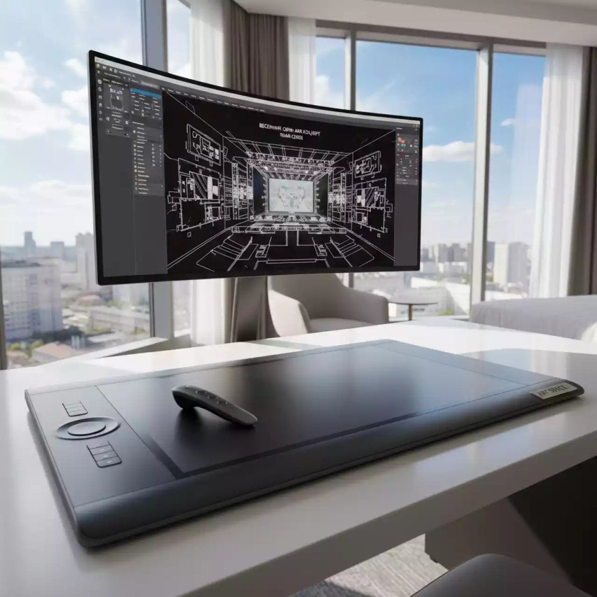 Аренда Планшет графический GTCO CalComp DrawingBoard VI 4 кнопочный проводной беспроводной курсор 24x36 0,254 мм в отеле «Звездный» — ART SPACE