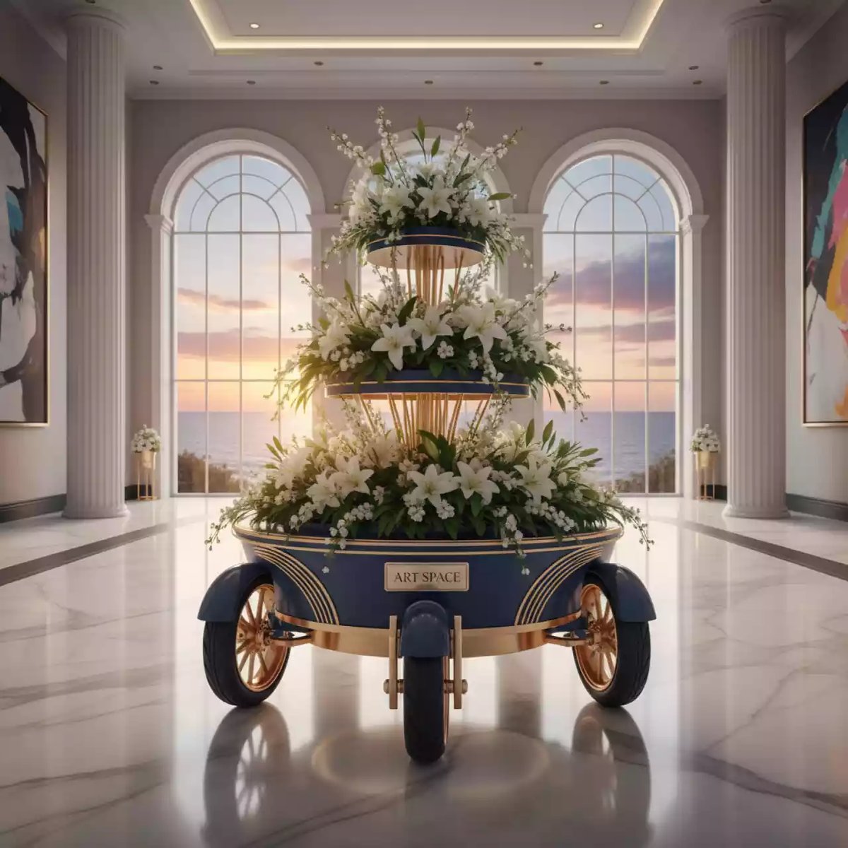 Аренда Платформа 3 колесная с omni колесами в комплексе Sea Galaxy — ART SPACE