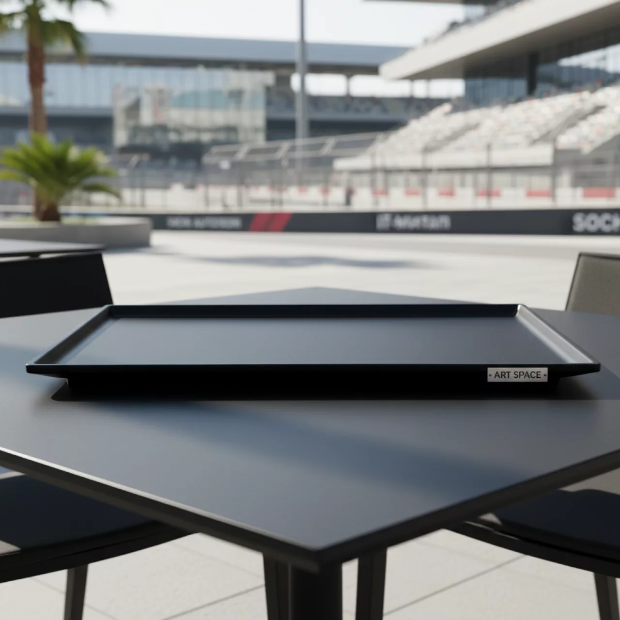 Аренда Плато черное 53х32 см на Сочи Автодроме — ART SPACE