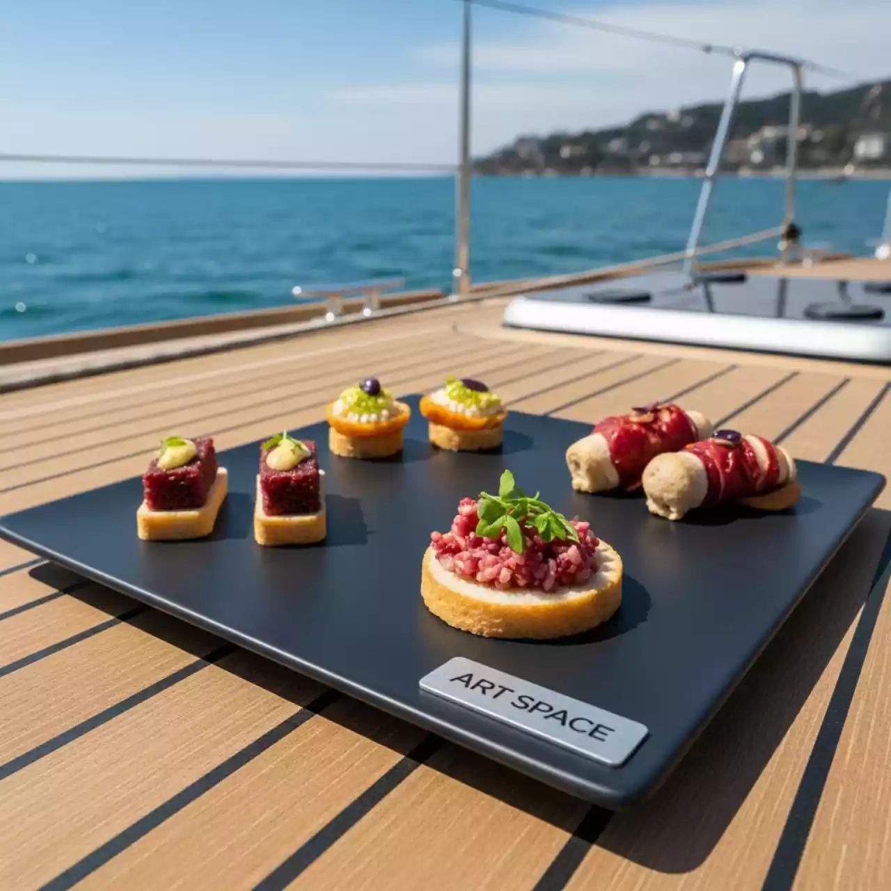 Аренда Плато квадратное 40 см на парусной регате (Сочи) — ART SPACE