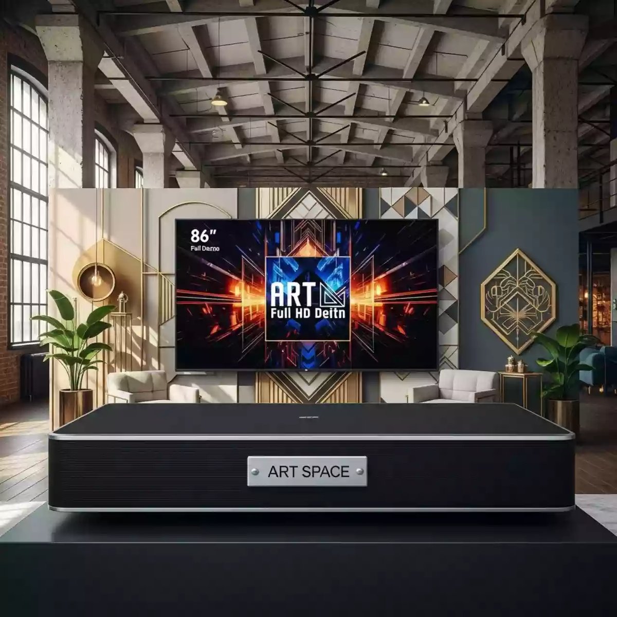 Аренда Плазменная панель 86 дюймов Full HD в лофте «Студия 21» — ART SPACE