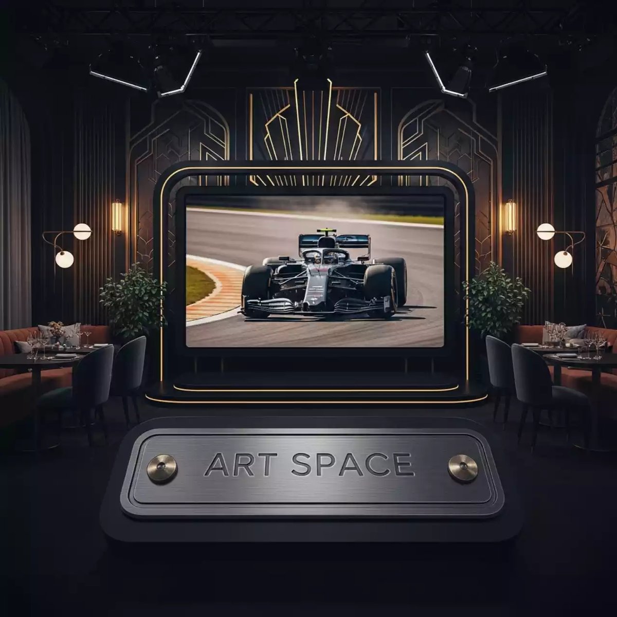 Аренда Плазменная панель для ТВ студии в ресторане «Плакучая Ива» — ART SPACE