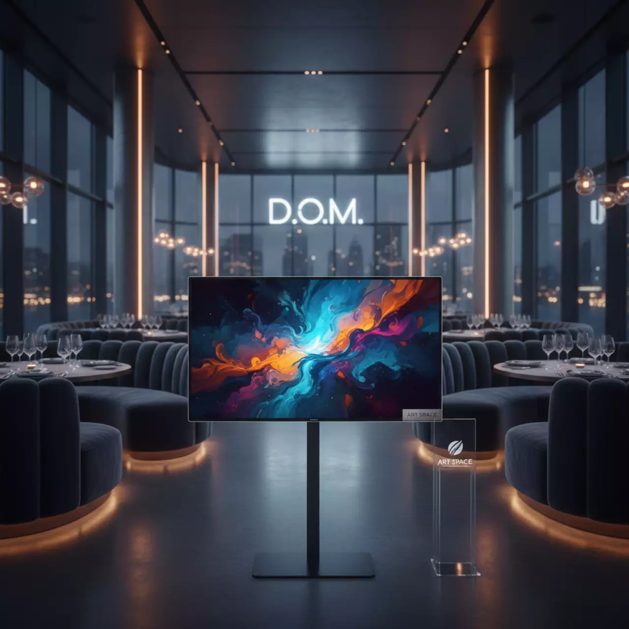 Аренда Плазменная панель LED Xiaomi 32 дюйма в ресторане «D.O.M» — ART SPACE