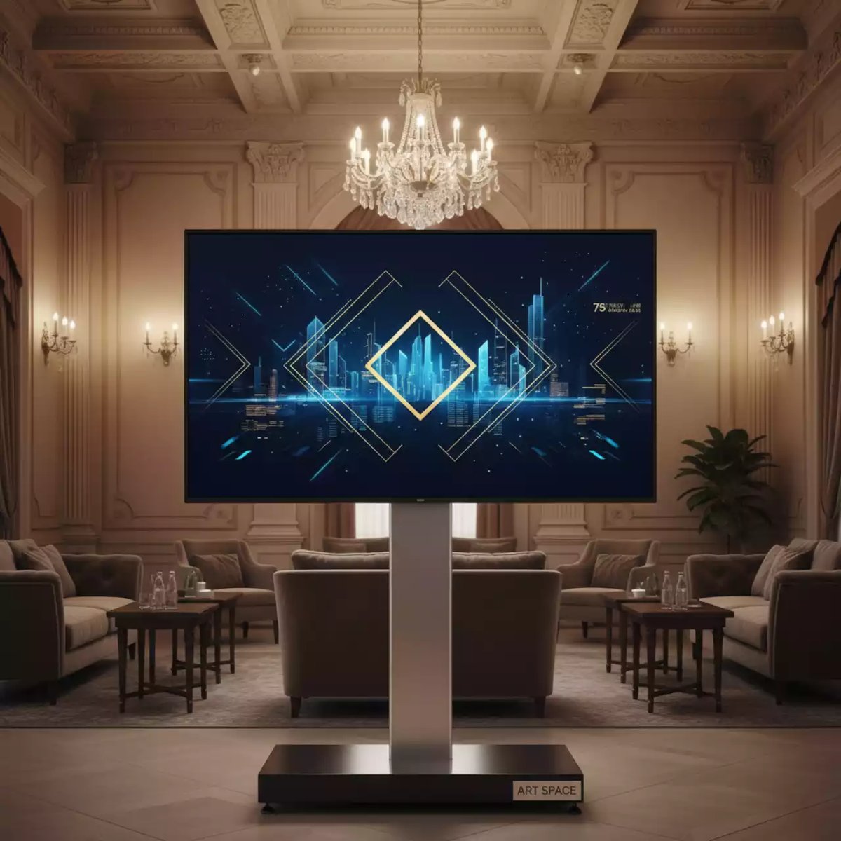 Аренда Плазменная панель телевизор 75 дюймов в Boutique Hotel PORTUM 1905 — ART SPACE