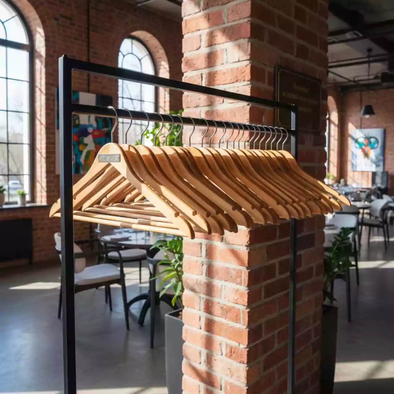 Аренда Плечики деревянные для костюмерной в ресторане «Sanremo» — ART SPACE