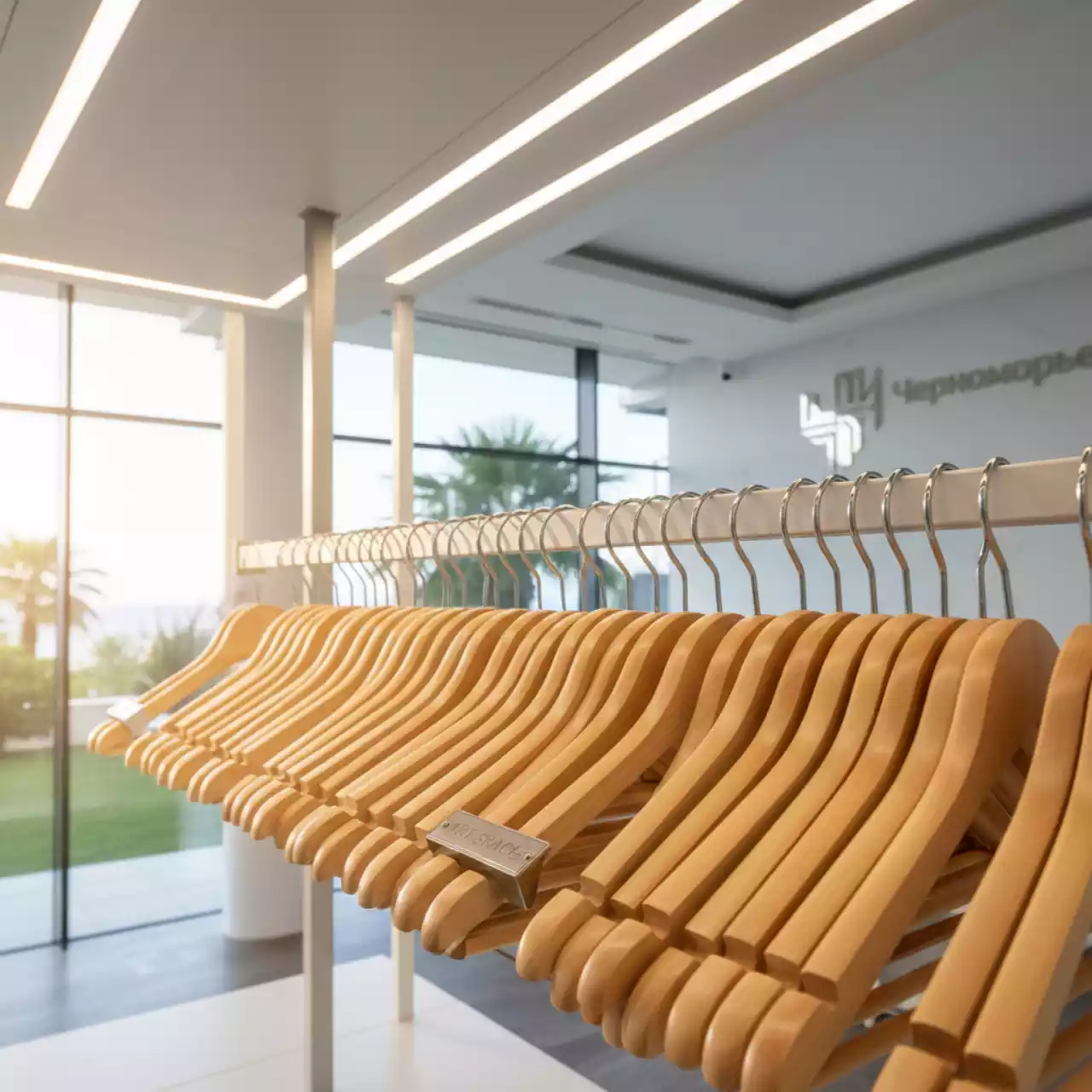 Аренда Плечики для одежды деревянные в санатории «Черноморье» — ART SPACE