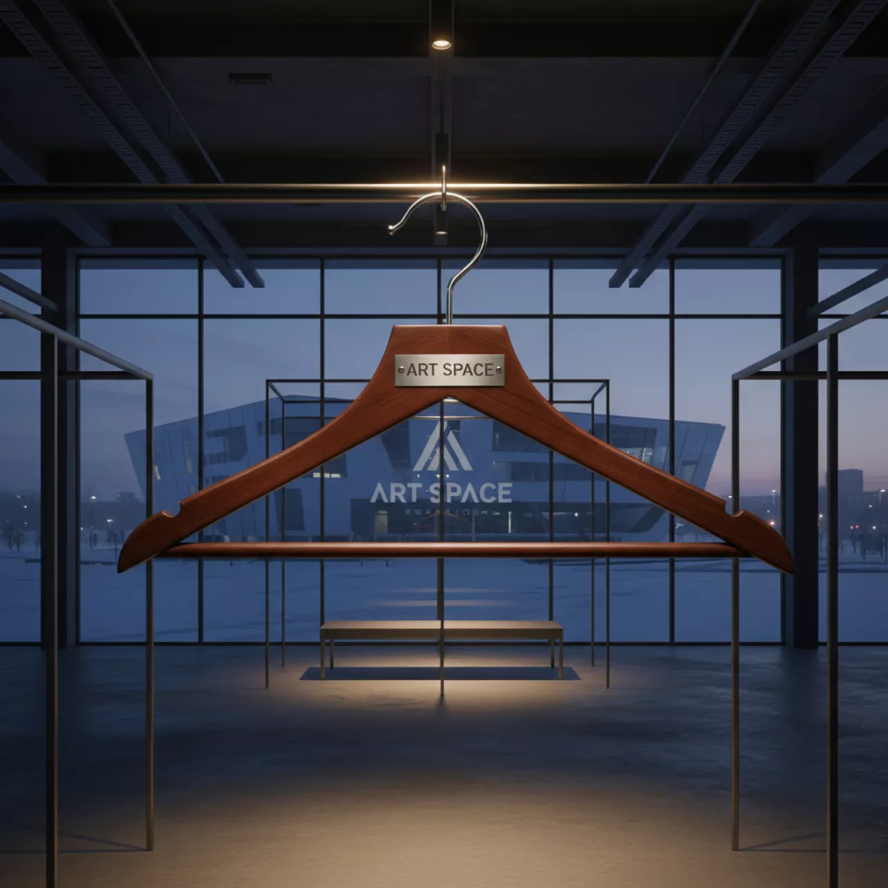 Аренда Плечики коричневые в Ледовом дворце «Айсберг» — ART SPACE